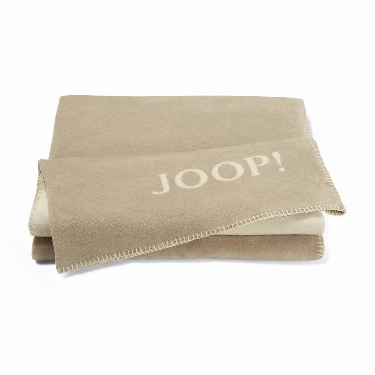 JOOP! Wohndecke-Doubleface  Joop! Uni-Doubleface - beige - 58% Baumwolle, 3 günstig online kaufen