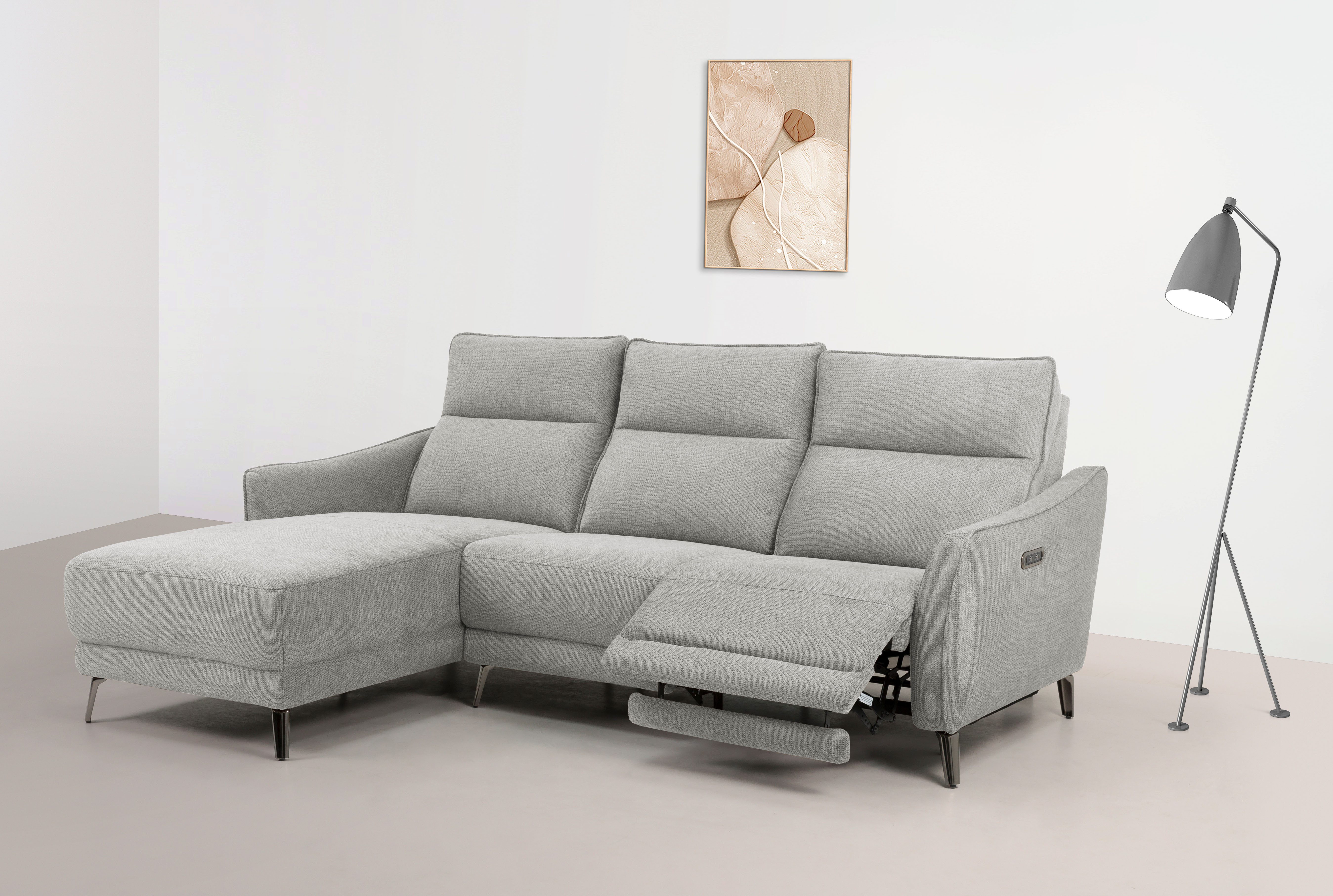 INOSIGN Ecksofa "TAYLER 3-Sitzer, L-Form (Breite 239cm), elektr. Relaxfunkt günstig online kaufen