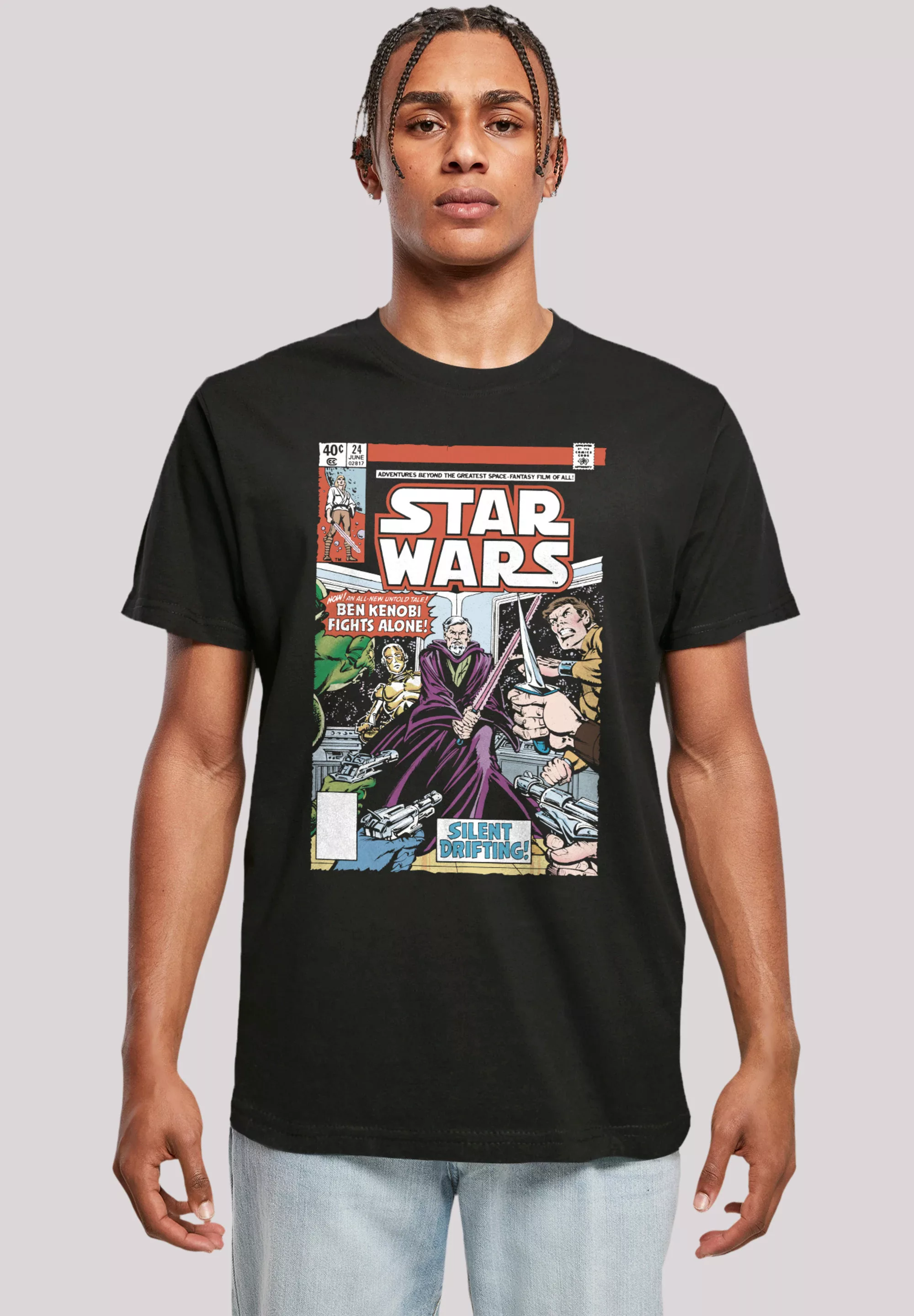 F4NT4STIC T-Shirt "Star Wars Ben Kenobi Fights Alone", Premium Qualität günstig online kaufen