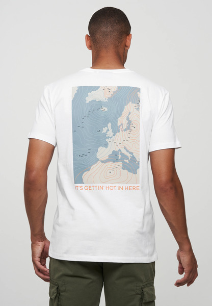 Herren T-shirt Aus Weicher Baumwolle (Bio) | Agave Weather Map Recolution günstig online kaufen