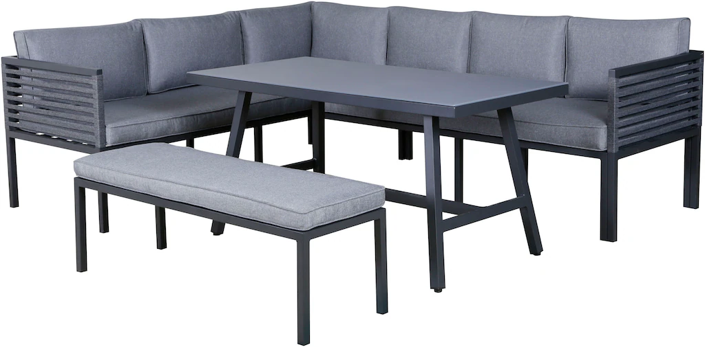 KONIFERA Gartenlounge-Set "Ecklounge "Edessa"", (Set, 14 tlg., 2x 3er Sofa, günstig online kaufen