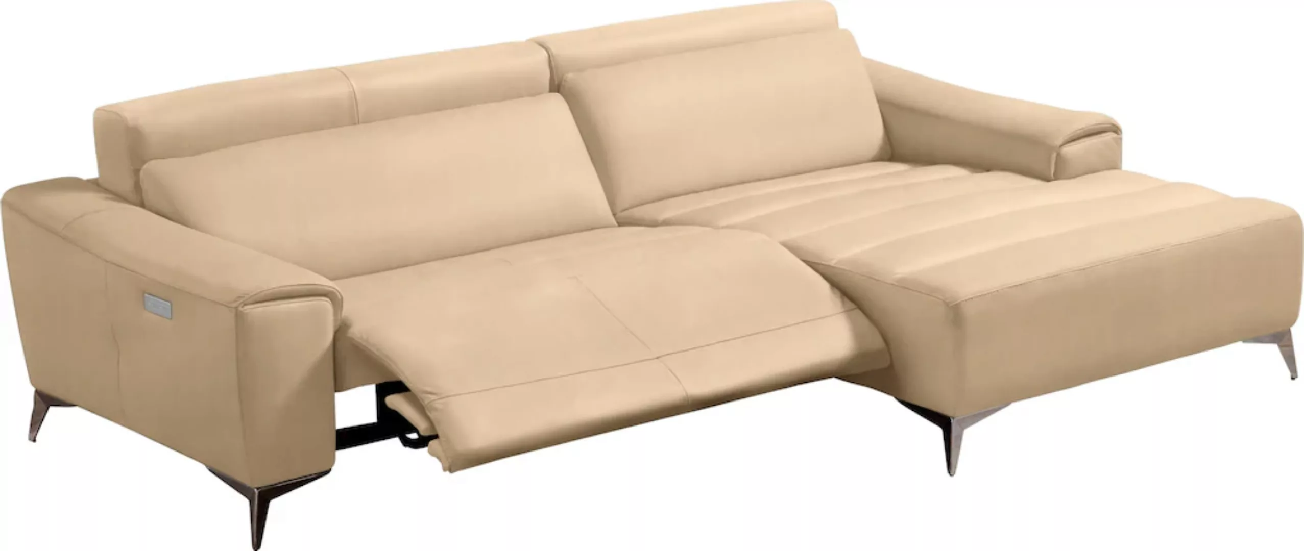 Egoitaliano Ecksofa "Suzette", mit Recamiere, inkl. 1 elektronischen Relaxf günstig online kaufen