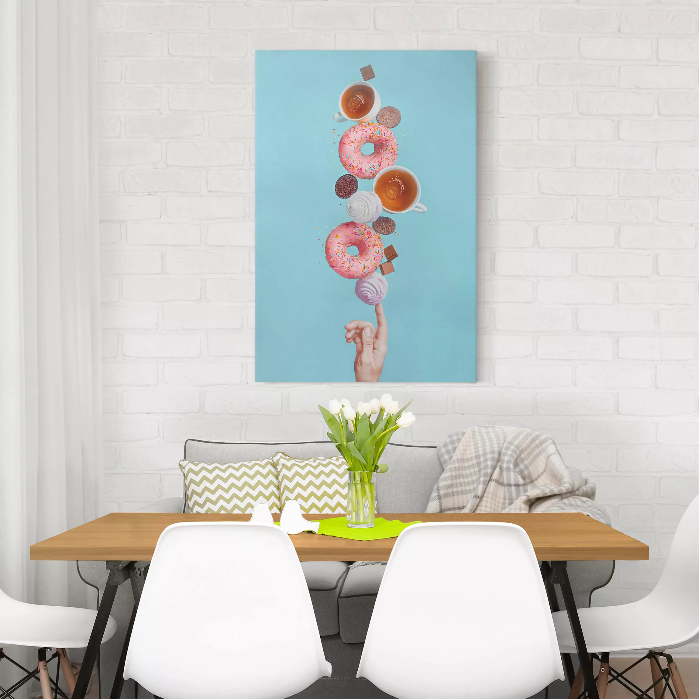 Leinwandbild - Hochformat Weekend Donuts günstig online kaufen