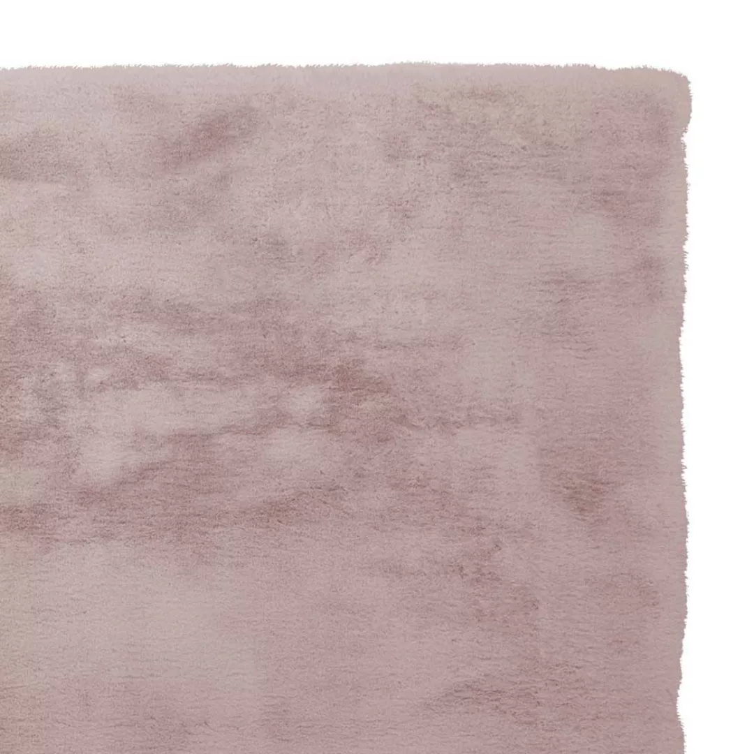 Kunstfell Teppich in Rosa modern günstig online kaufen