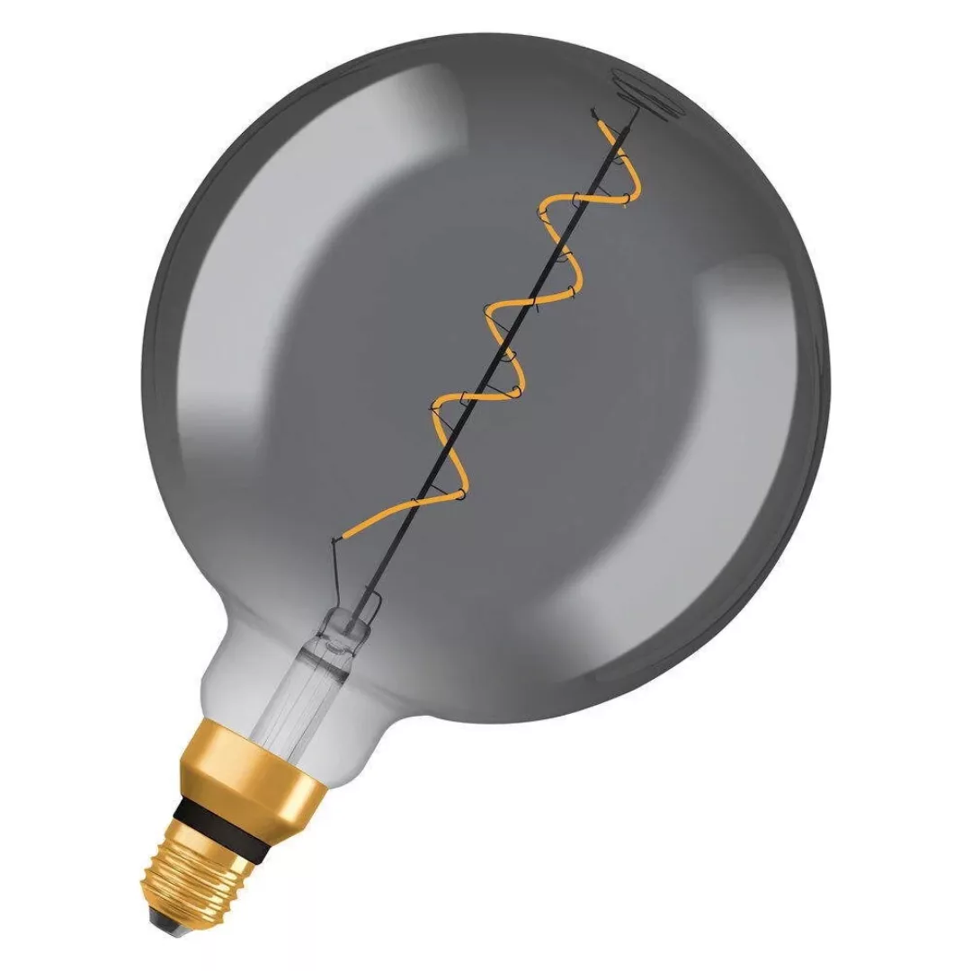 Osram LED Lampe ersetzt 16W E27 Globe - G200 in Grau 4W 150lm 1800K dimmbar günstig online kaufen