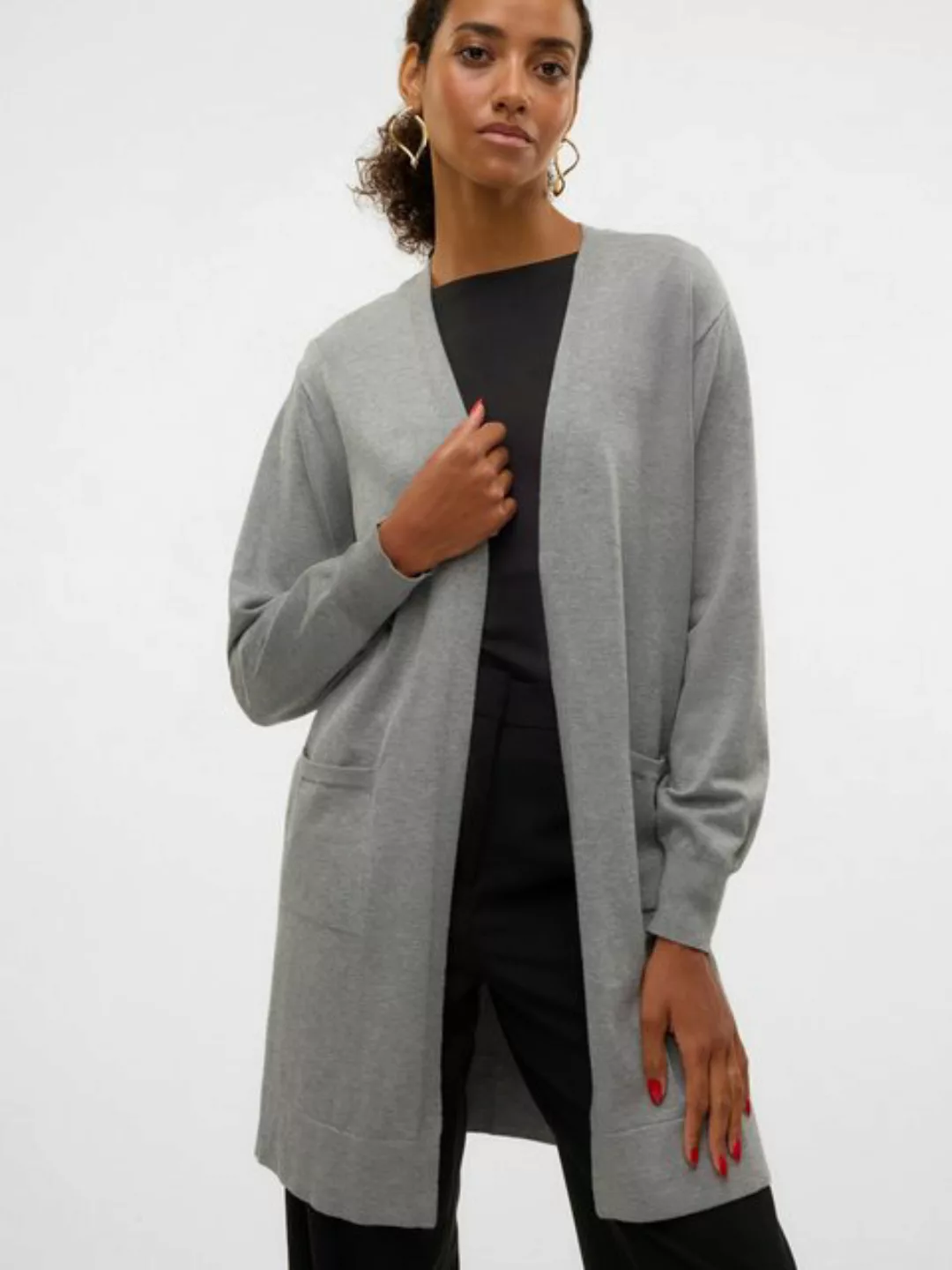 Vero Moda Longstrickjacke VMSILJE LS OPEN CARDIGAN GA NOOS günstig online kaufen