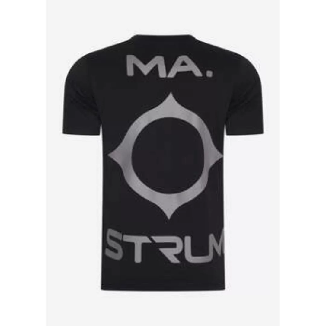 Ma.strum  T-Shirts & Poloshirts Oversized back logo print tee - black günstig online kaufen