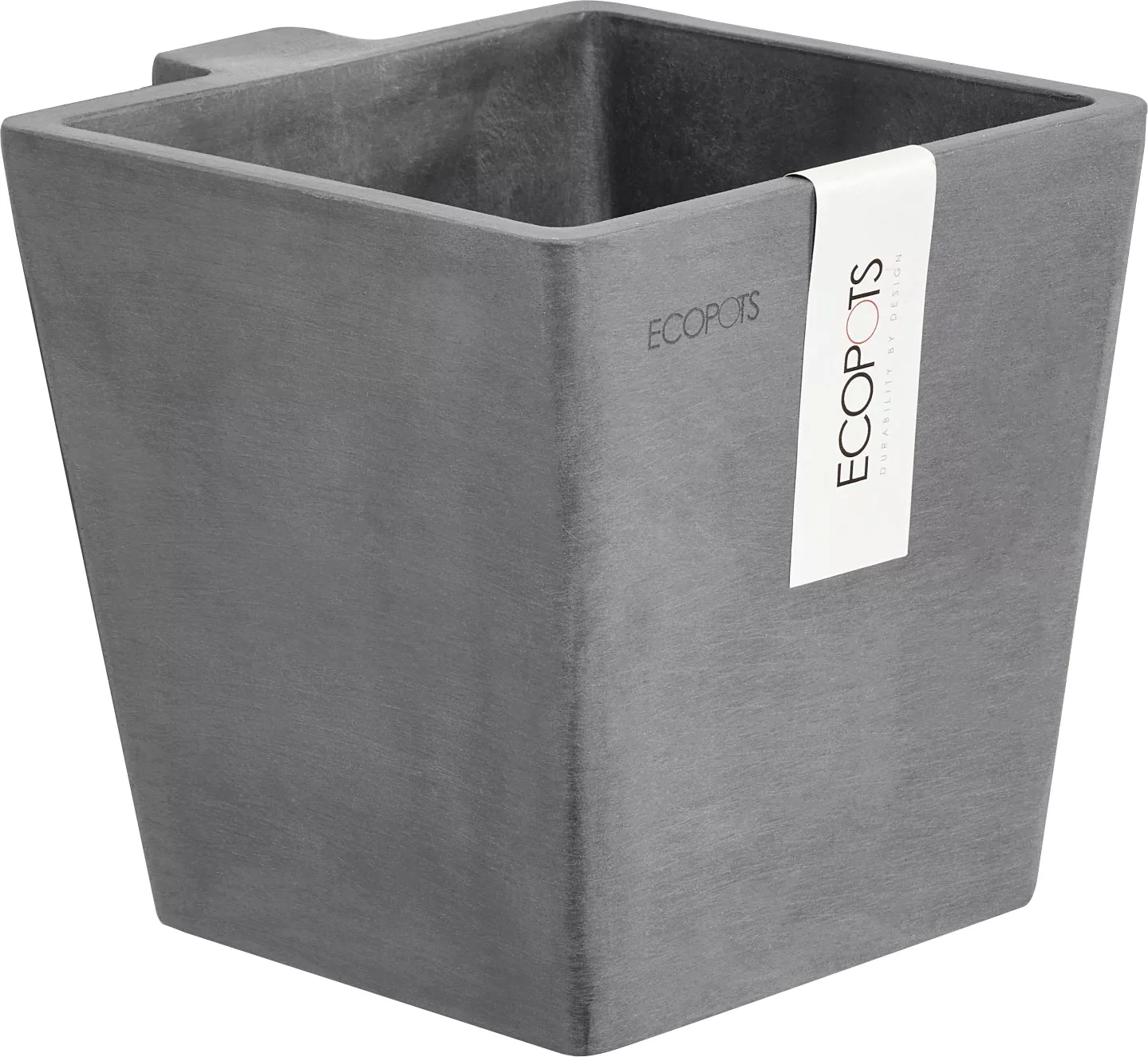 Ecopots Pflanztopf Manhattan Wall S Grau 15 cm x 17,4 cm x 15 cm günstig online kaufen