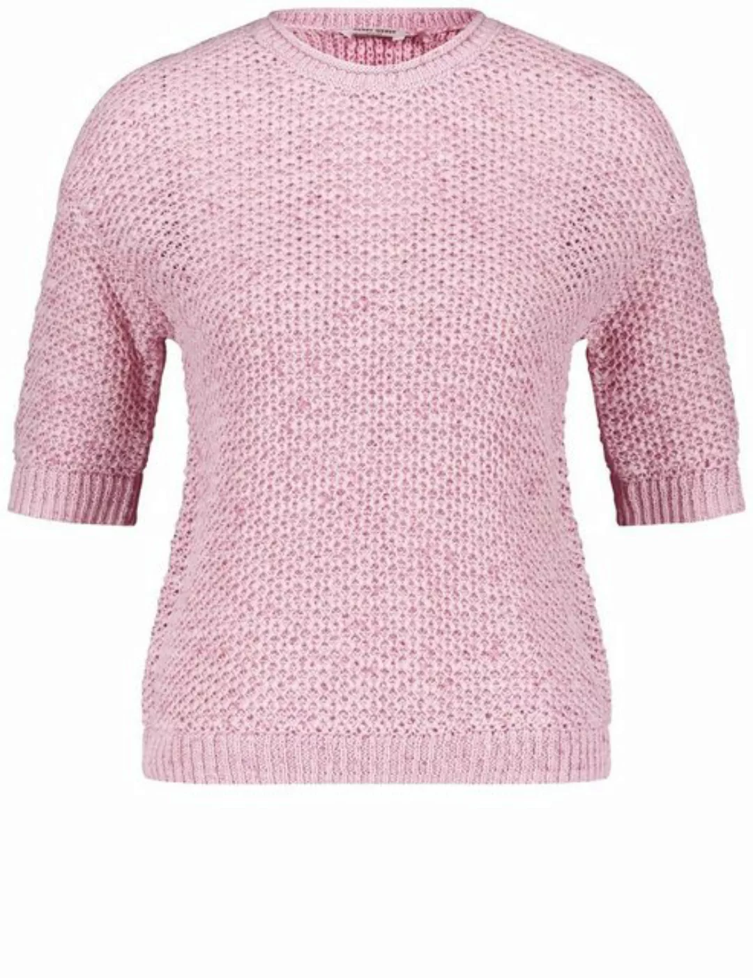 GERRY WEBER Kurzarmpullover Halbarm-Pullover in Lochstrick günstig online kaufen