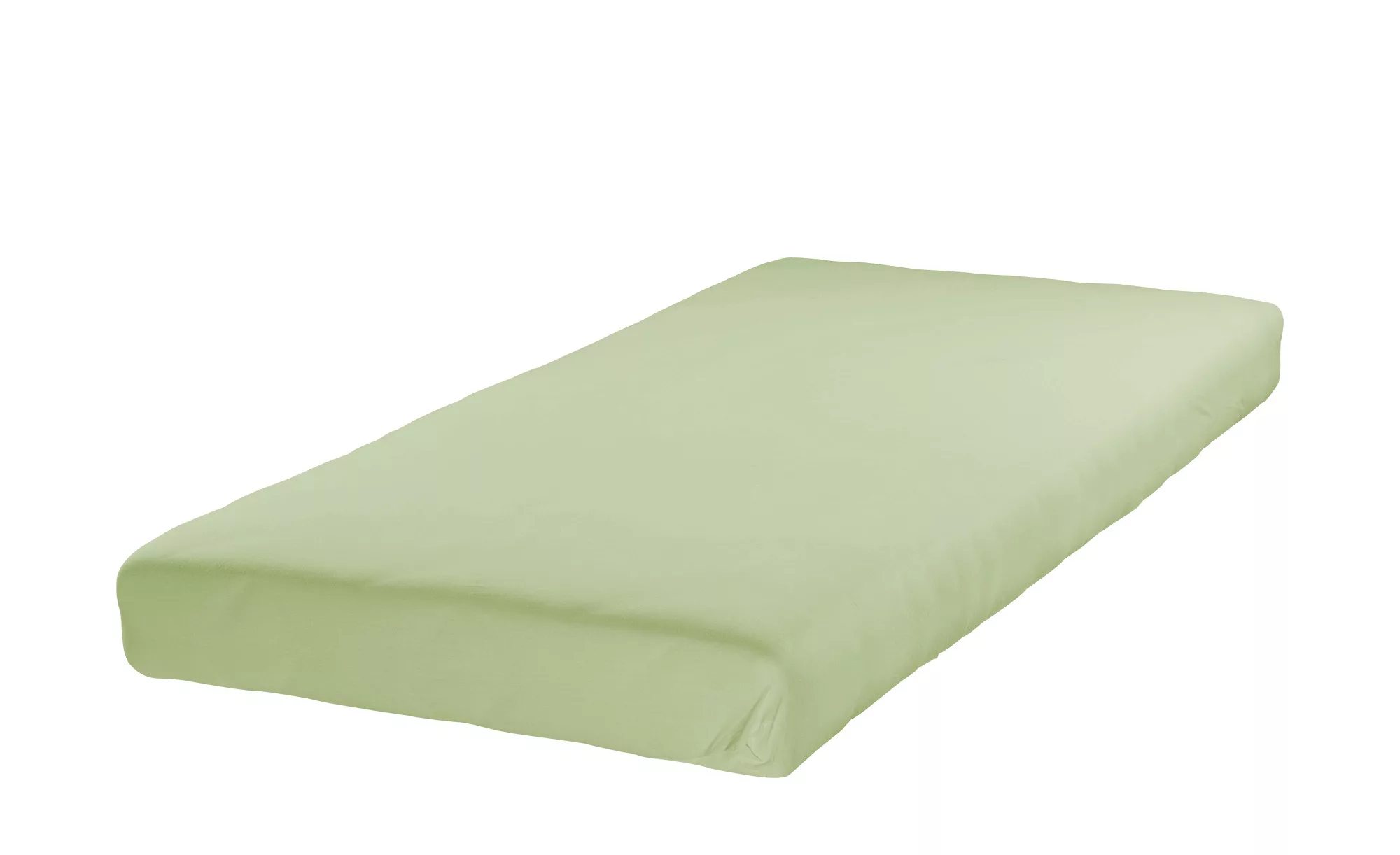 ESTELLA Fein-Jersey Spannbetttuch  UNI - grün - 100% Baumwolle - 140 cm - B günstig online kaufen