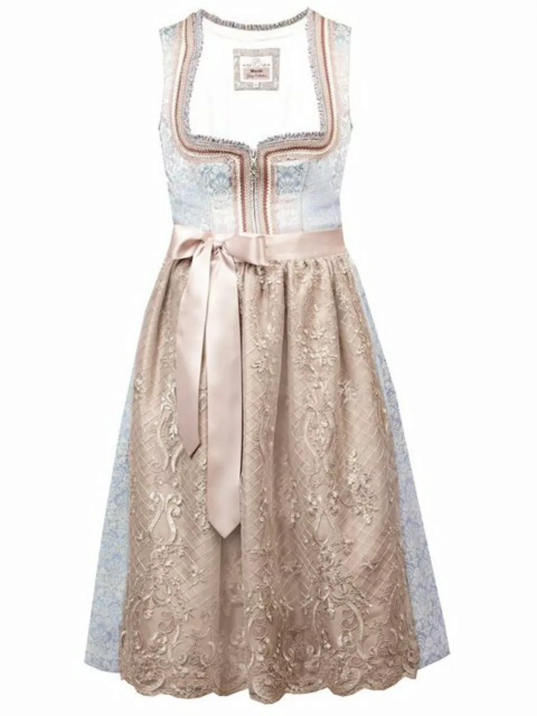 MarJo Dirndl Midi Dirndl 2tlg. 75cm DORIS himmelblau günstig online kaufen