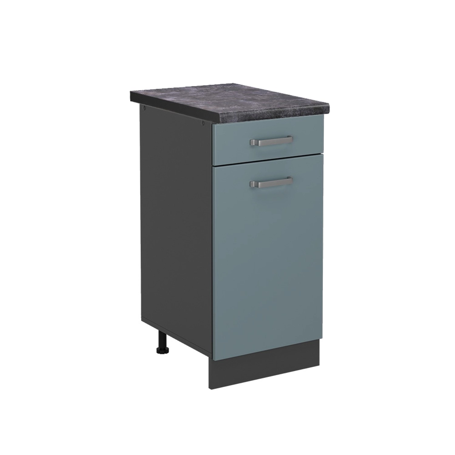 Vicco Unterschrank R-Line, Blau-Grau/Anthrazit, 40 cm, günstig online kaufen