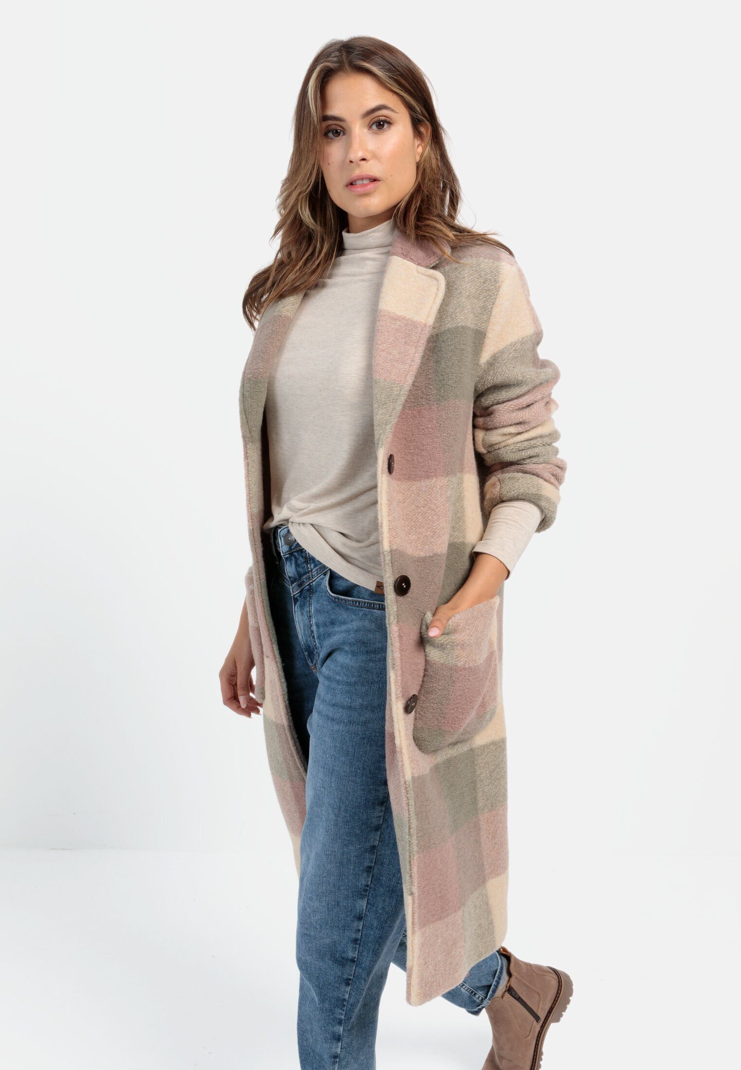 camel active Wollmantel mit Reverskragen günstig online kaufen