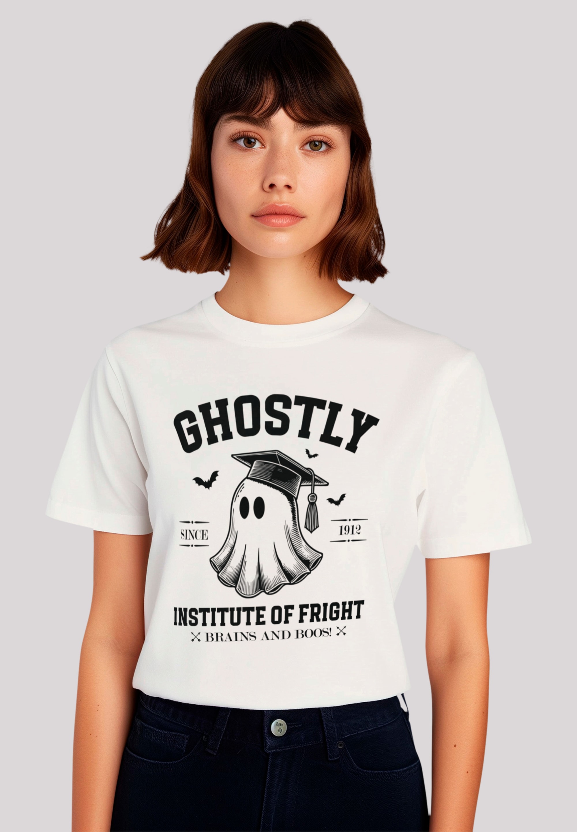 F4NT4STIC T-Shirt "Halloween University Ghostly ghost", Premium Qualität günstig online kaufen