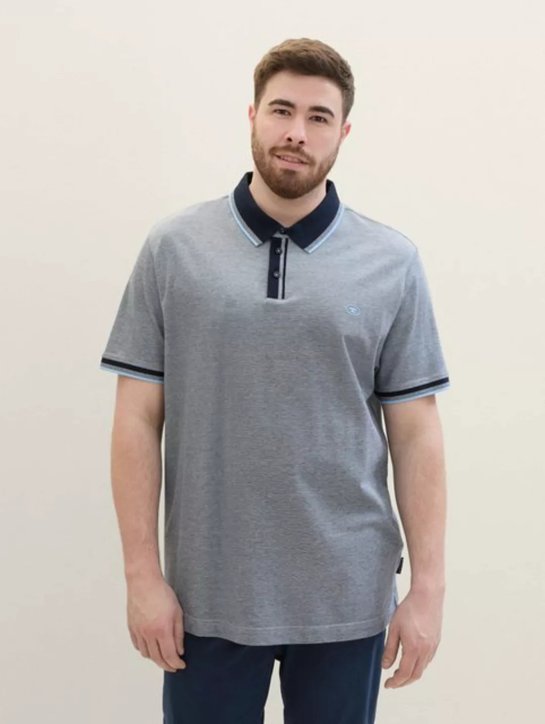 TOM TAILOR PLUS Poloshirt Plus - Basic Poloshirt günstig online kaufen