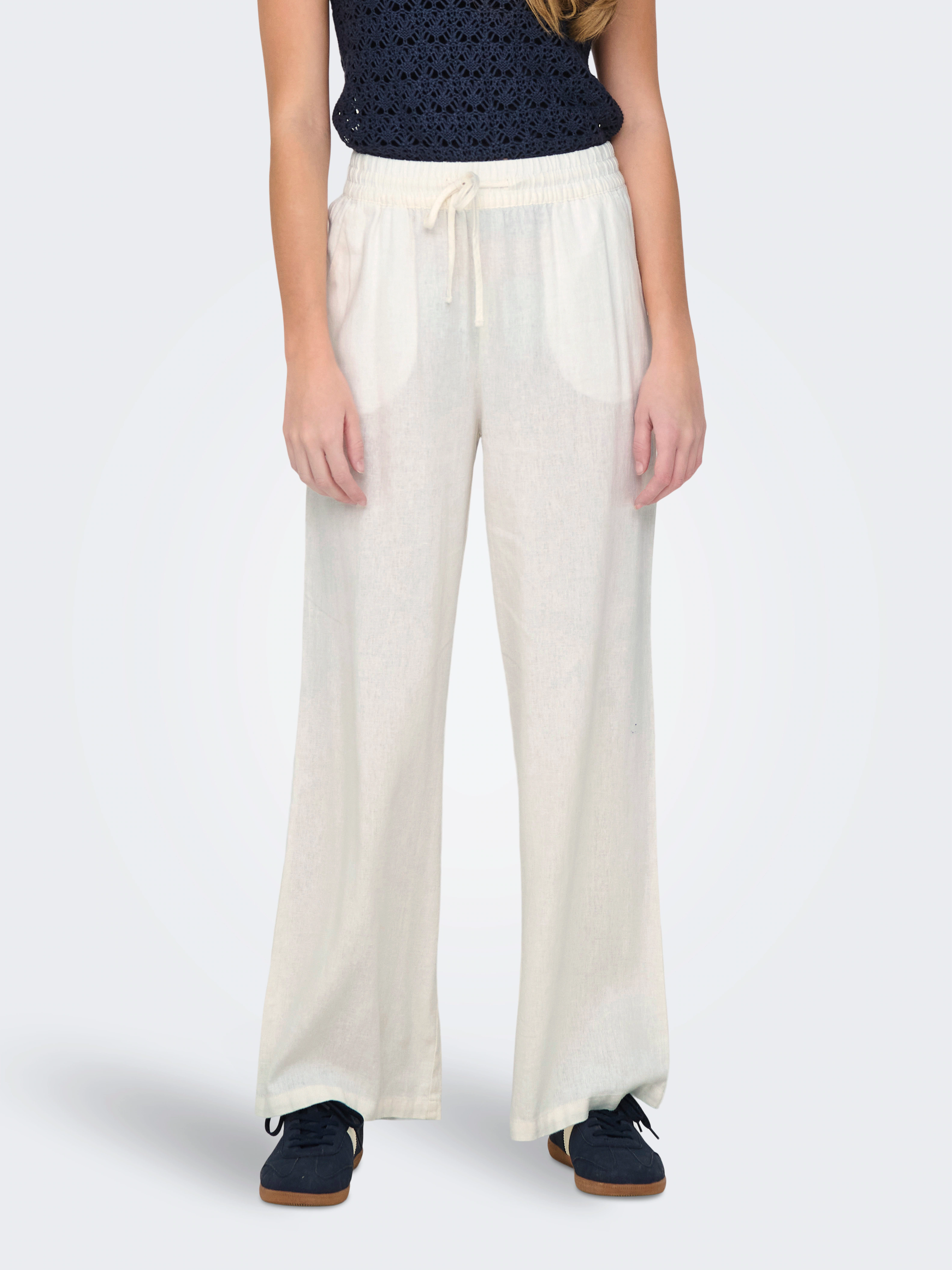 JDY Leinenhose "JDYSAY LINEN HW WIDE PANT WVN NOOS" günstig online kaufen