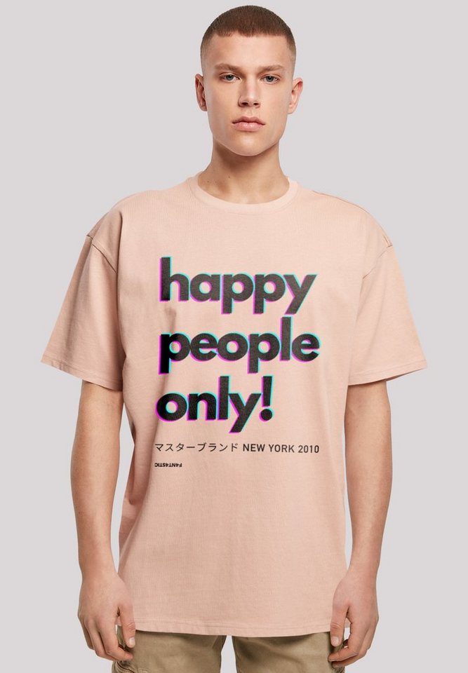 F4NT4STIC T-Shirt Happy people only New York Print günstig online kaufen