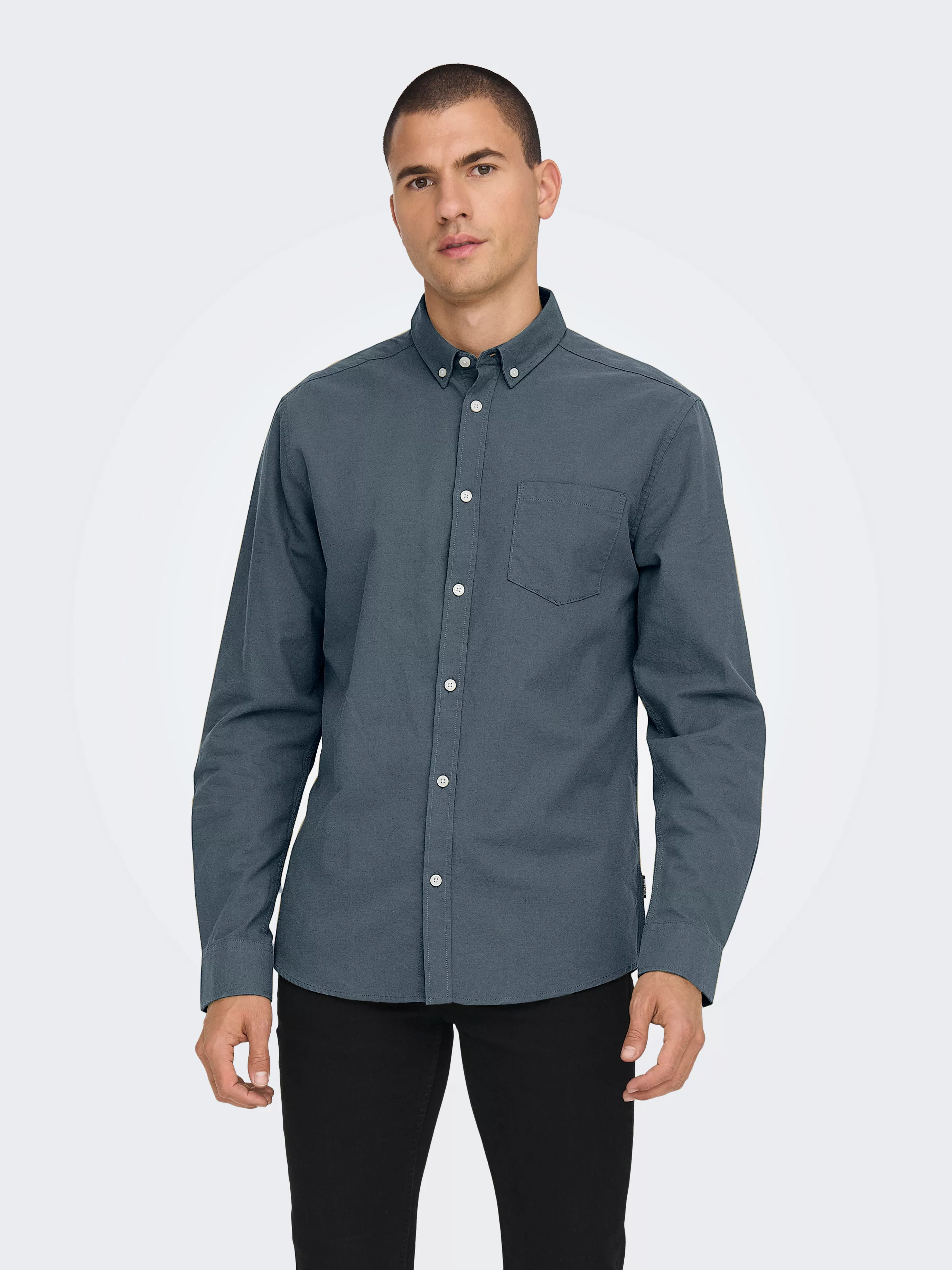 ONLY & SONS Langarmhemd "ONSALVARO SLIM LS OXFORD SHIRT NOOS" günstig online kaufen