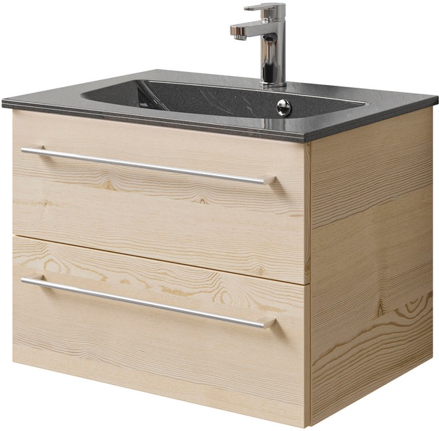 Saphir Waschtisch "Serie 6025 Mineralmarmor-Waschtisch mit Unterschrank, 67 günstig online kaufen