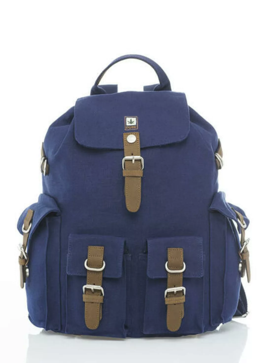 Hf-0017 Hanf-rucksack Xl Mit 4 Außentaschen Von Pure Concept (Hanf Rucksack günstig online kaufen