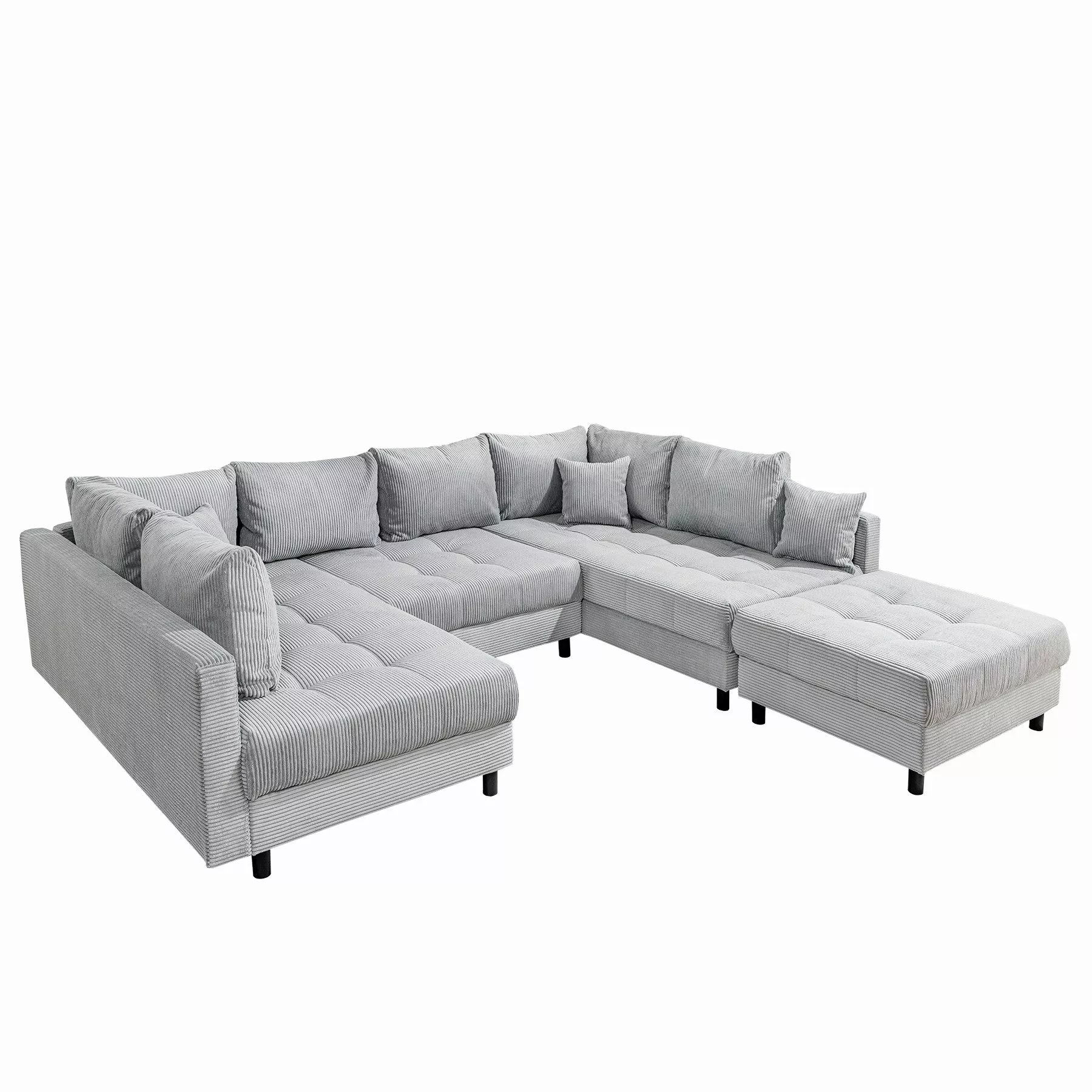 riess-ambiente Wohnlandschaft KENT 305cm hellgrau / günstig online kaufen