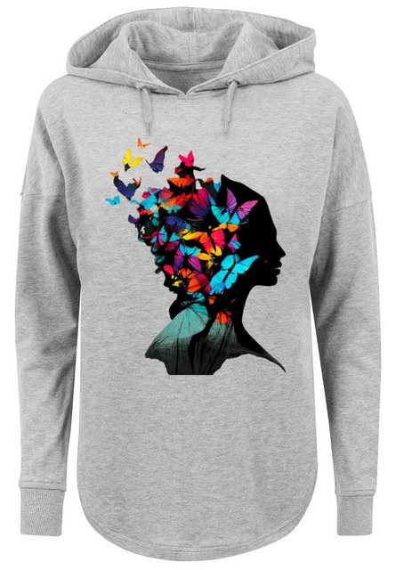 F4NT4STIC Kapuzenpullover Schmetterling Silhouette OVERSIZE HOODIE Print günstig online kaufen