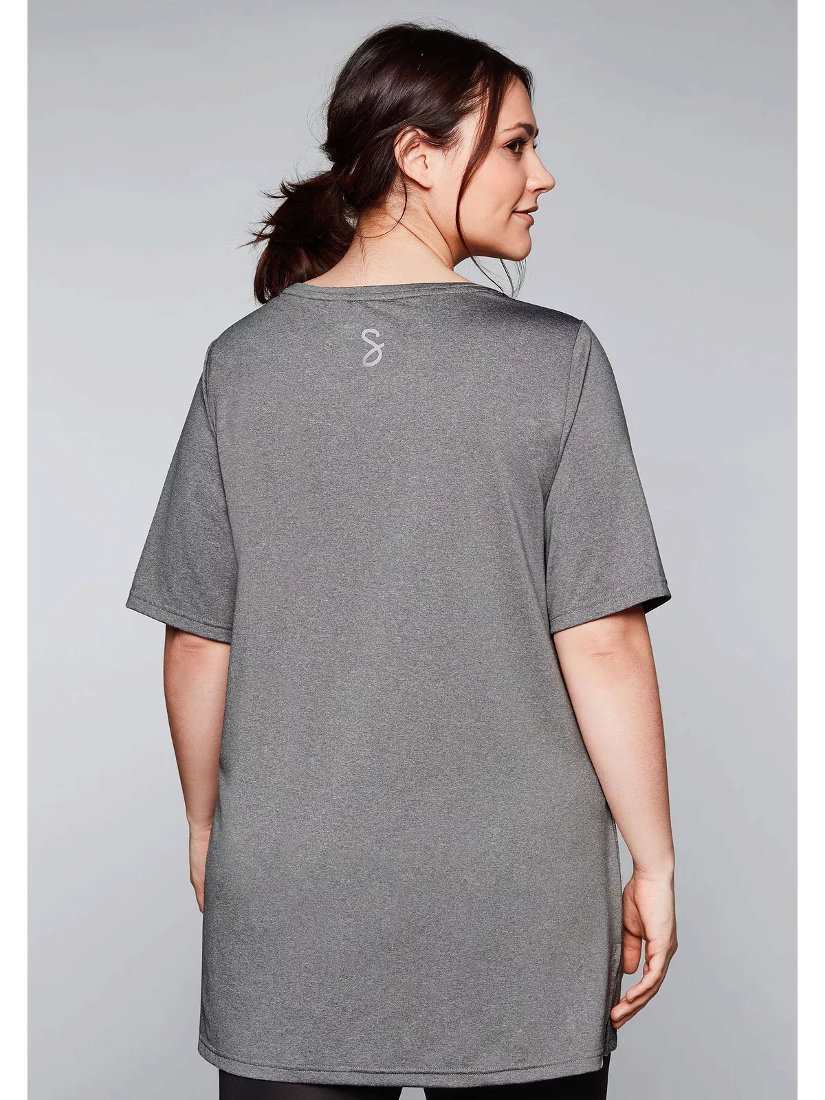 Sheego Longshirt "Große Größen", mit atmungsaktiver, schnelltrocknender Fun günstig online kaufen