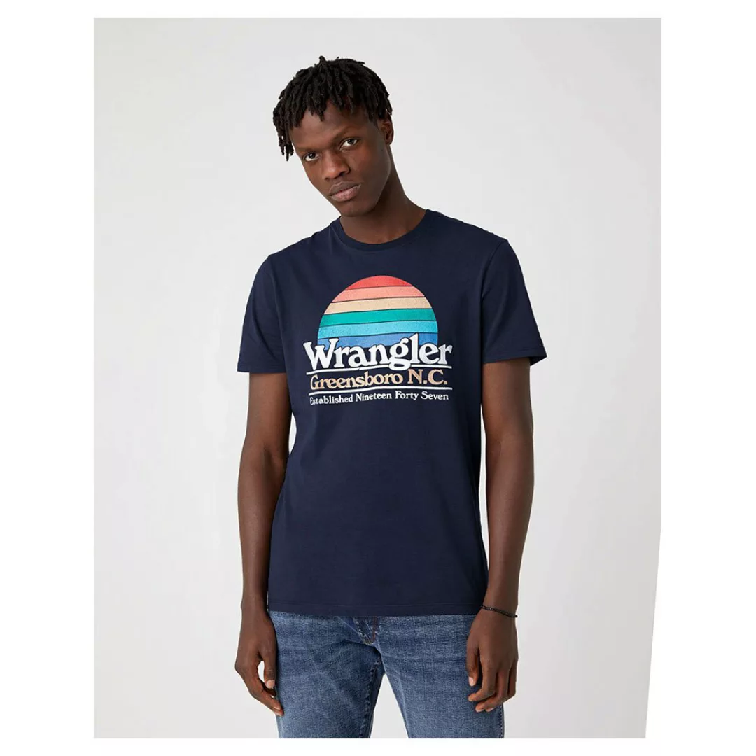 Wrangler Graphic Kurzärmeliges T-shirt L Dark Navy günstig online kaufen