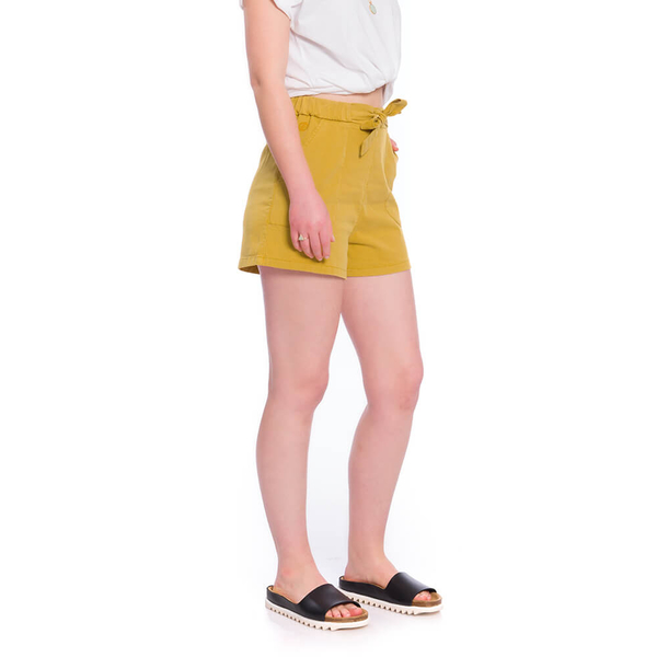 Easyaspie Lyocell (Tencel) Shorts Damen Senfgelb günstig online kaufen