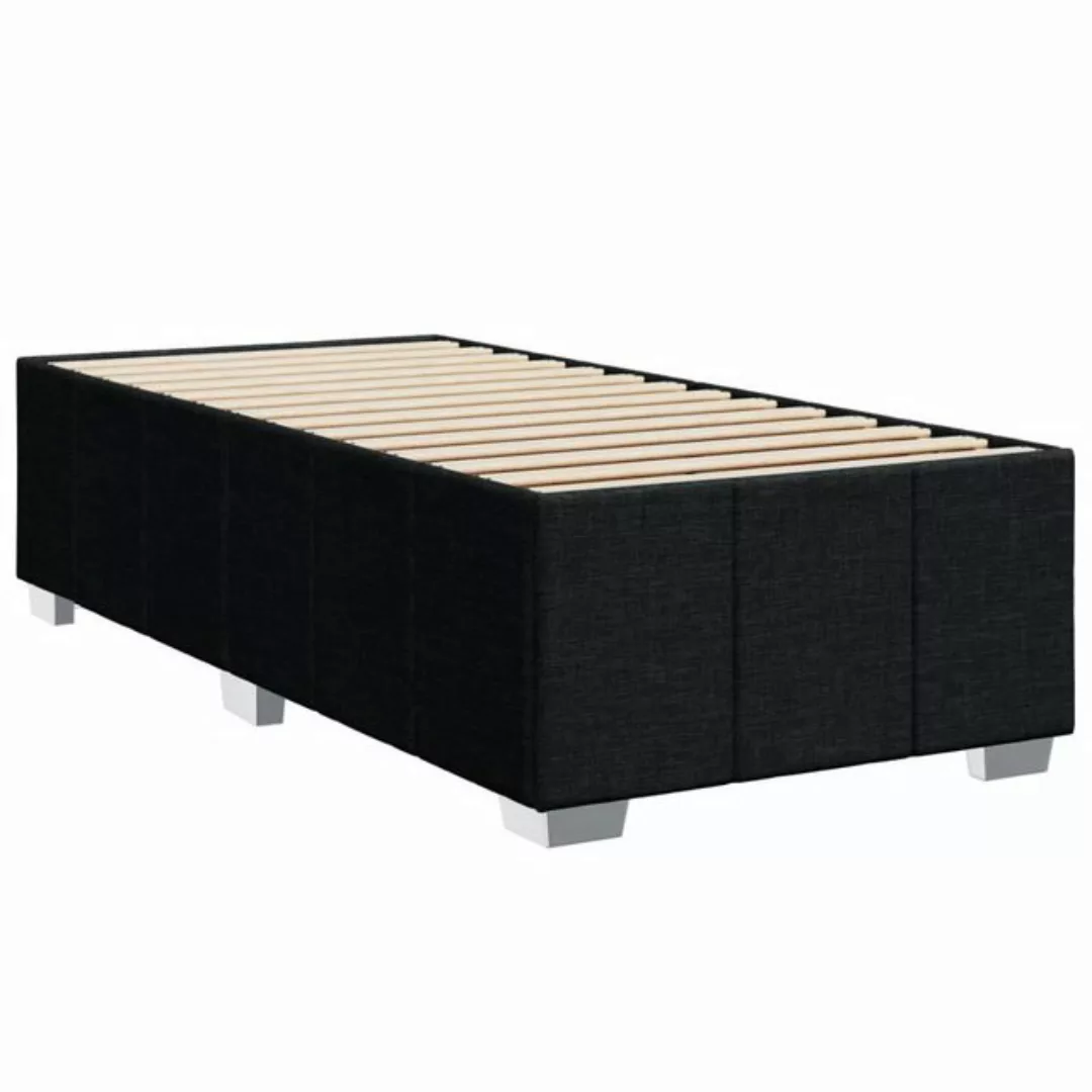 vidaXL Bett, Bettgestell ohne Matratze Schwarz 90x190 cm Stoff günstig online kaufen