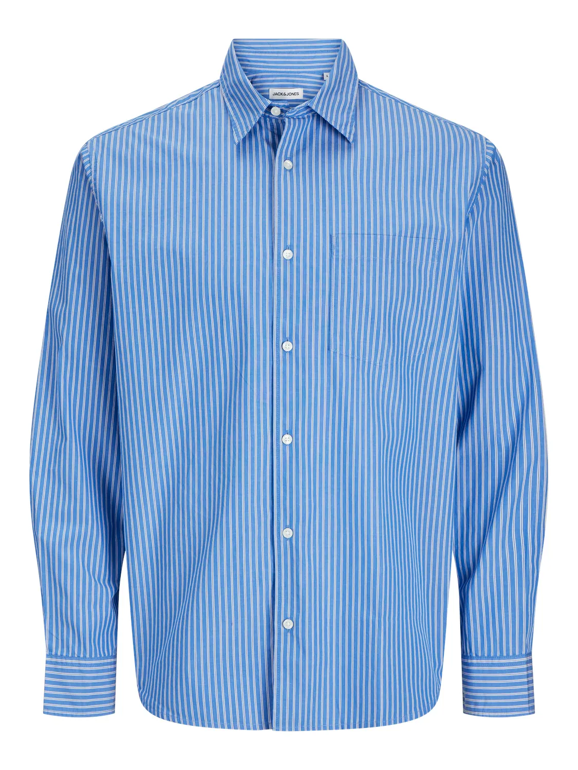 Jack & Jones Langarmhemd "JJECODY POPLIN SHIRT LS SN", mit Streifen Muster günstig online kaufen