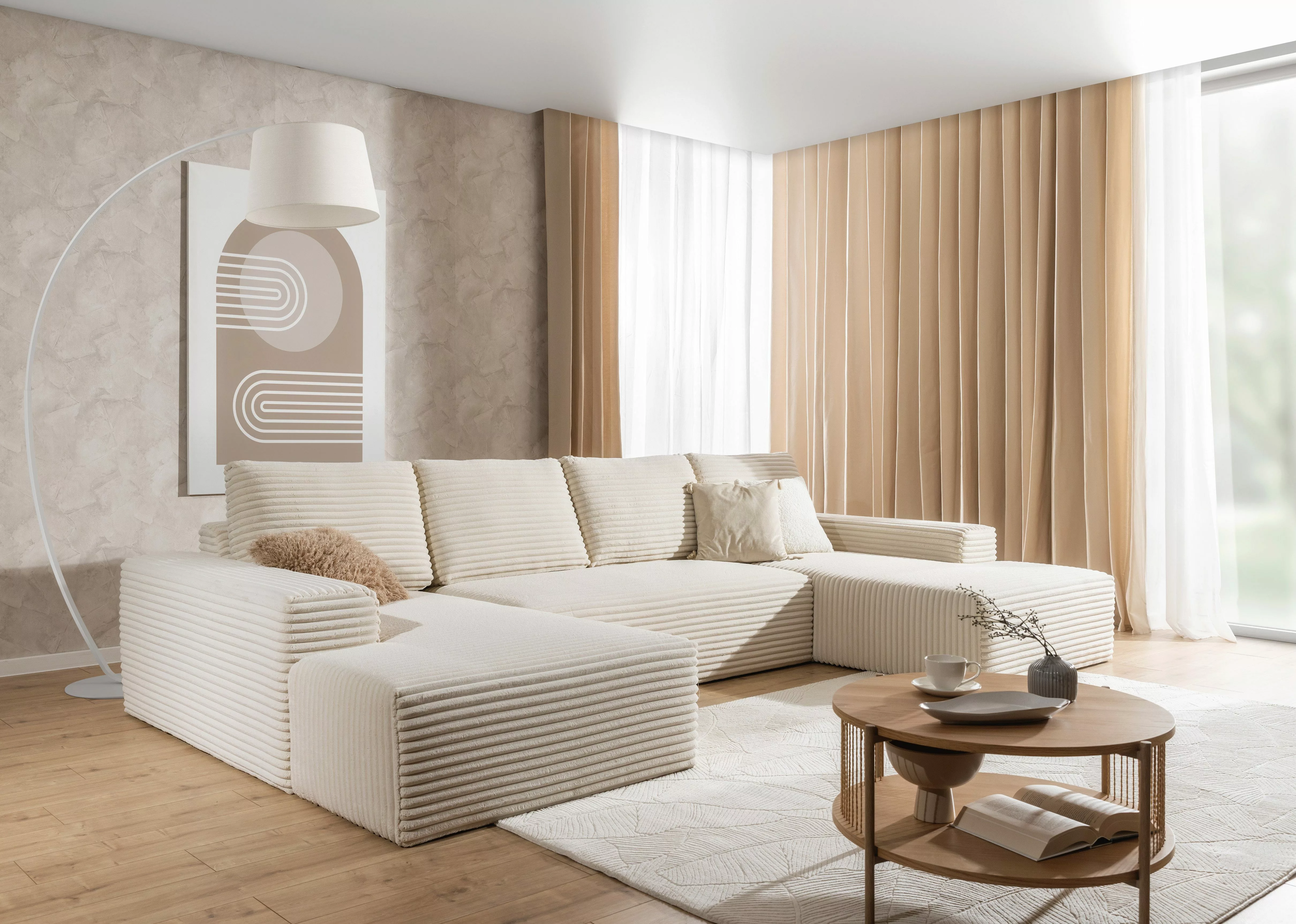 PROMETO Möbel Ecksofa Azzano U-Form, Sofa günstig online kaufen