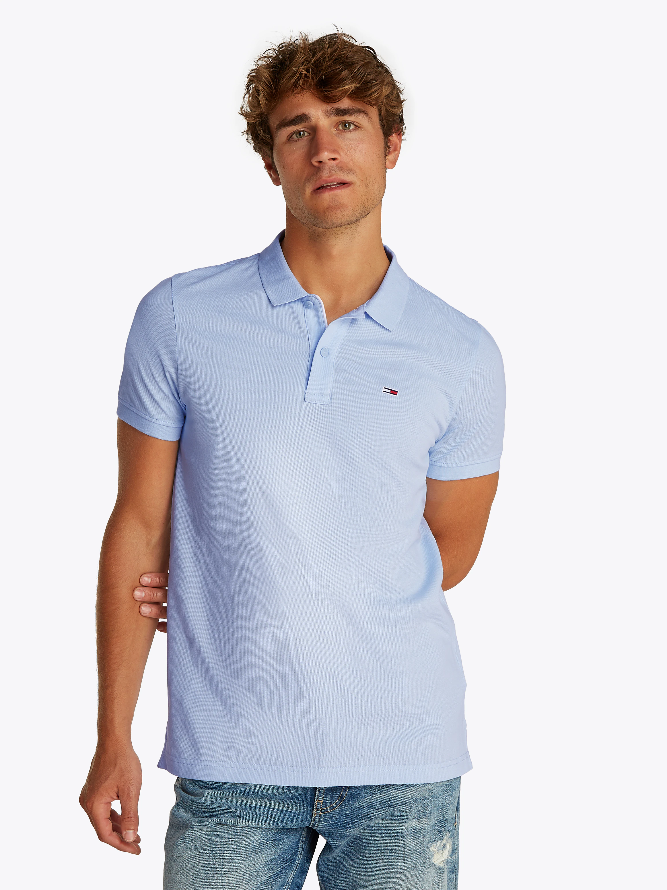 Tommy Jeans Poloshirt "TJM SLIM PLACKET POLO EXT" günstig online kaufen