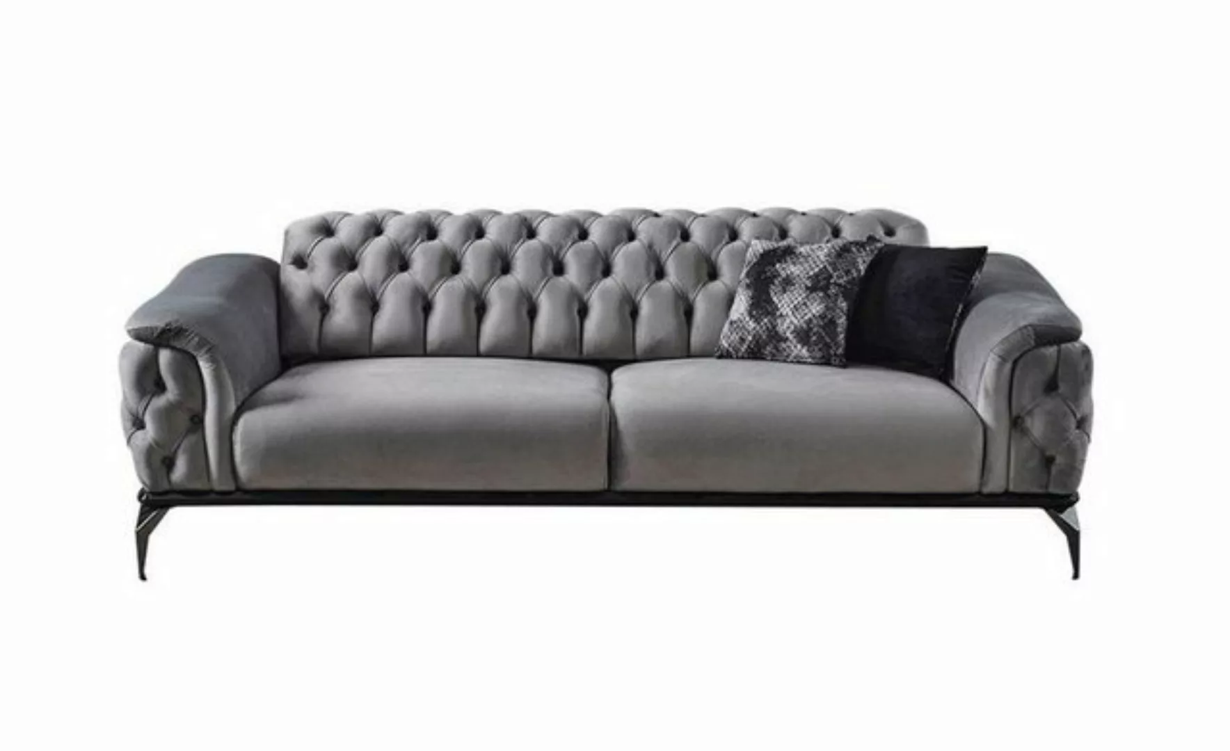 JVmoebel 3-Sitzer Designer Sofa 3 Sitzer Chesterfield Couch Polster Sofas D günstig online kaufen