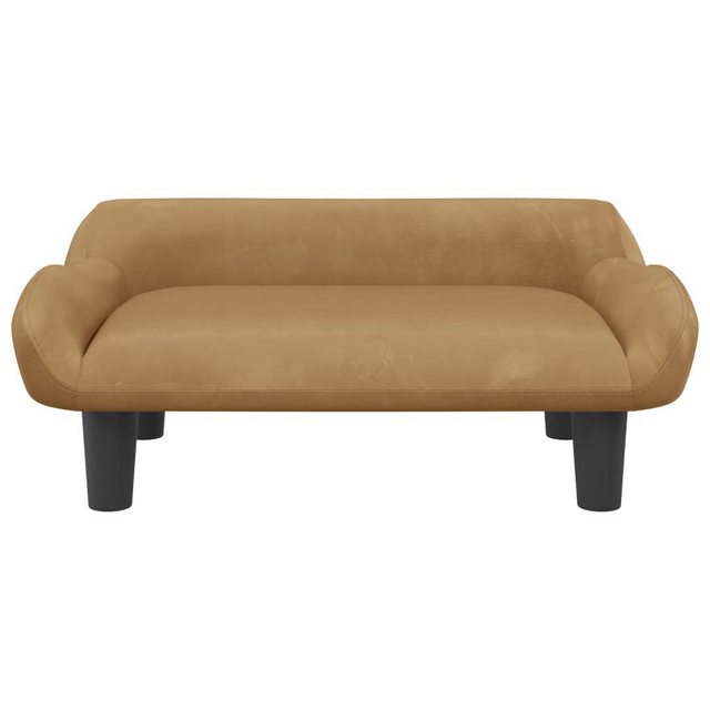 vidaXL Kindersofa Kindersofa Braun 70x40x24 cm Samt Kindercouch Kindermöbel günstig online kaufen