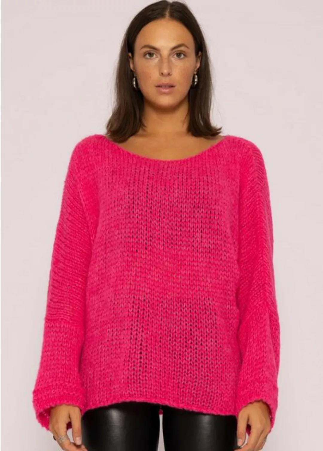 SASSYCLASSY Strickpullover Oversize Pullover Damen aus weichem Grobstrick L günstig online kaufen