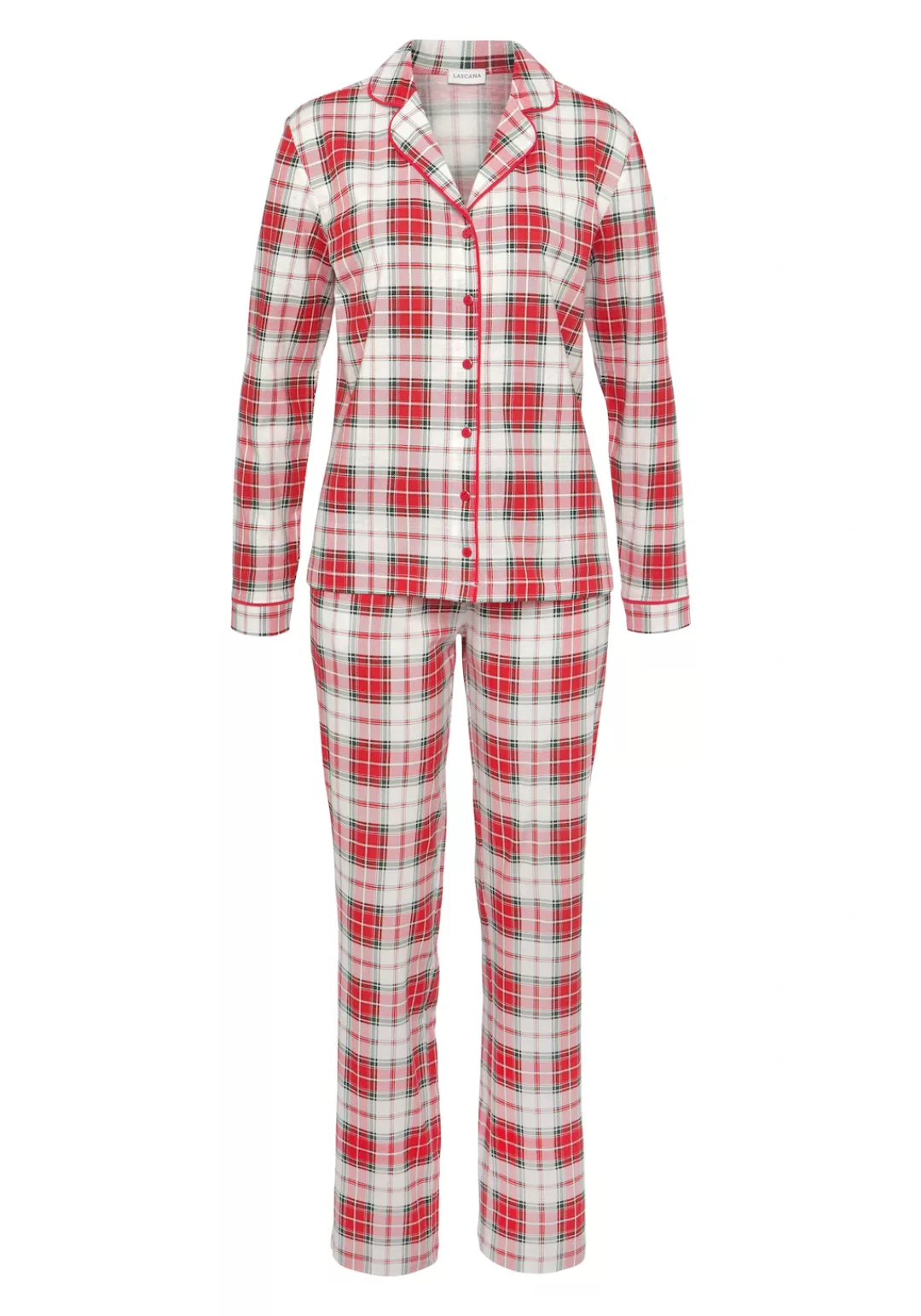 LASCANA Schlafanzug, (3 tlg., incl. Schlafmaske) günstig online kaufen