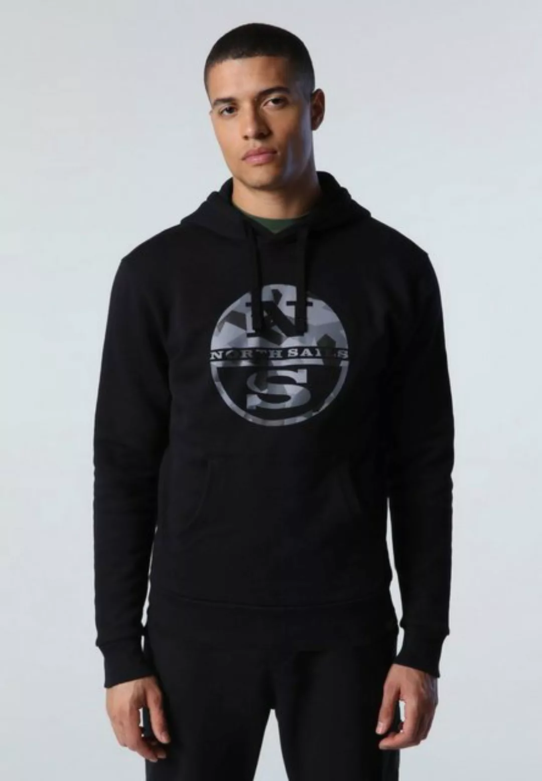 North Sails Kapuzensweatshirt Kapuzensweatshirt Logo hoodie mit Taschen günstig online kaufen