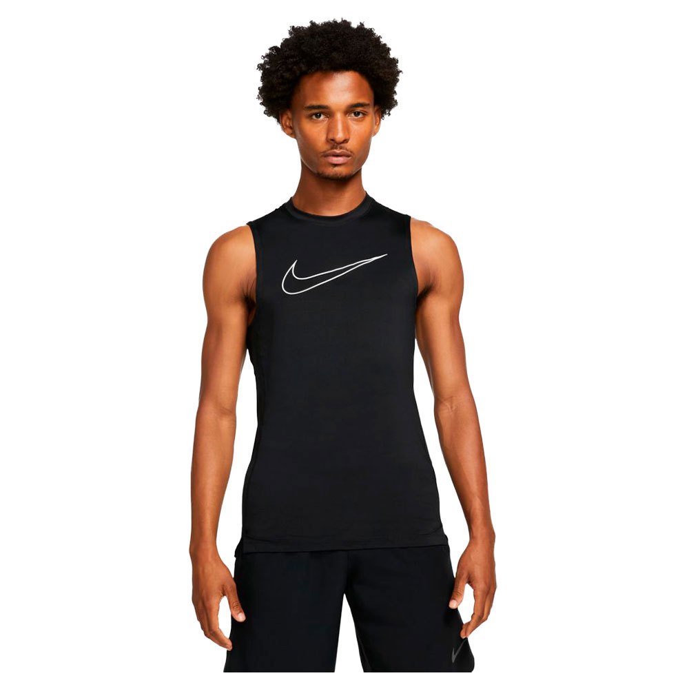 Nike Pro Dri Fit Ärmelloses T-shirt S Black / White günstig online kaufen