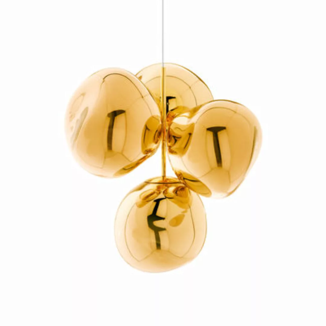 Pendelleuchte Melt Chandelier plastikmaterial gold / Small - LED / Ø 98 x H günstig online kaufen