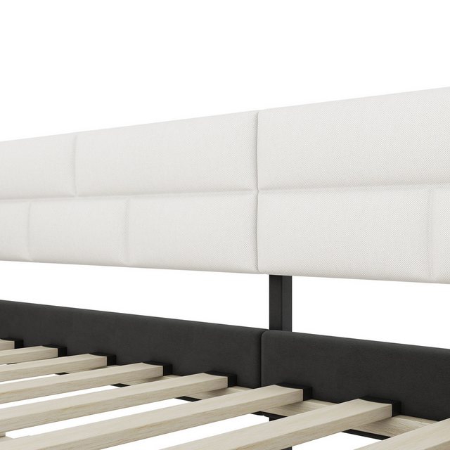 HAUSS SPOLE Polsterbett 90x200cm mit ausziehbarem Bett, minimalistisches St günstig online kaufen