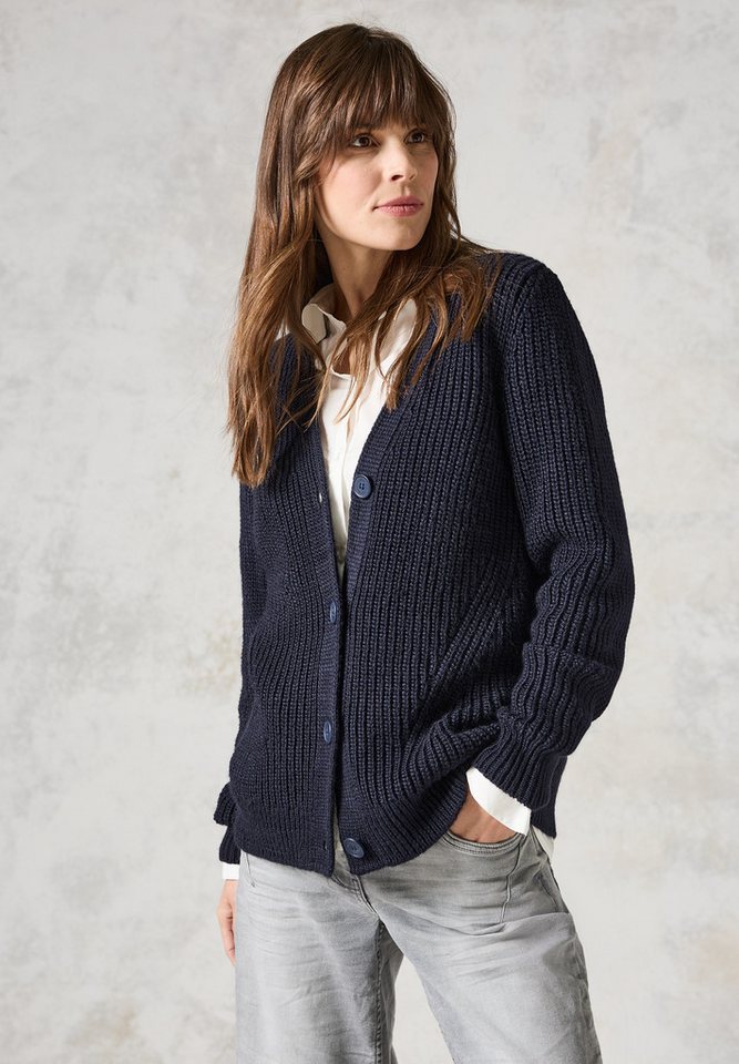 Cecil Cardigan mit Materialmix günstig online kaufen