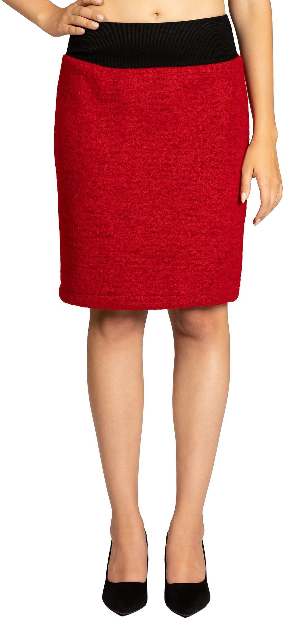 Caspar Bleistiftrock RO031 Damen Winter Bleistift günstig online kaufen