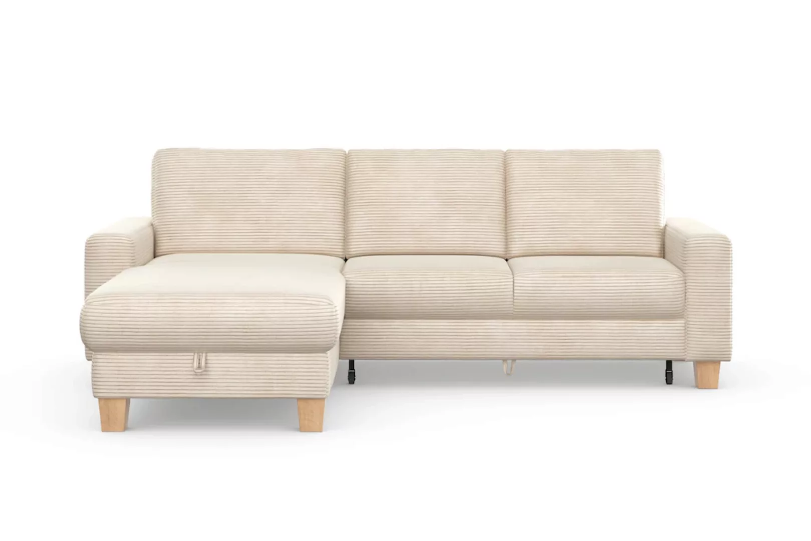 Home affaire Ecksofa "Summer L-Form", mit Recamiere, mit oder ohne Bettfunk günstig online kaufen