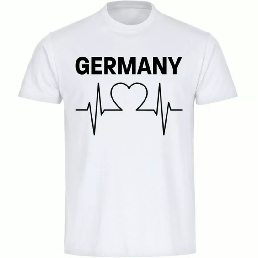 multifanshop T-Shirt Herren Germany - Herzschlag - Männer günstig online kaufen