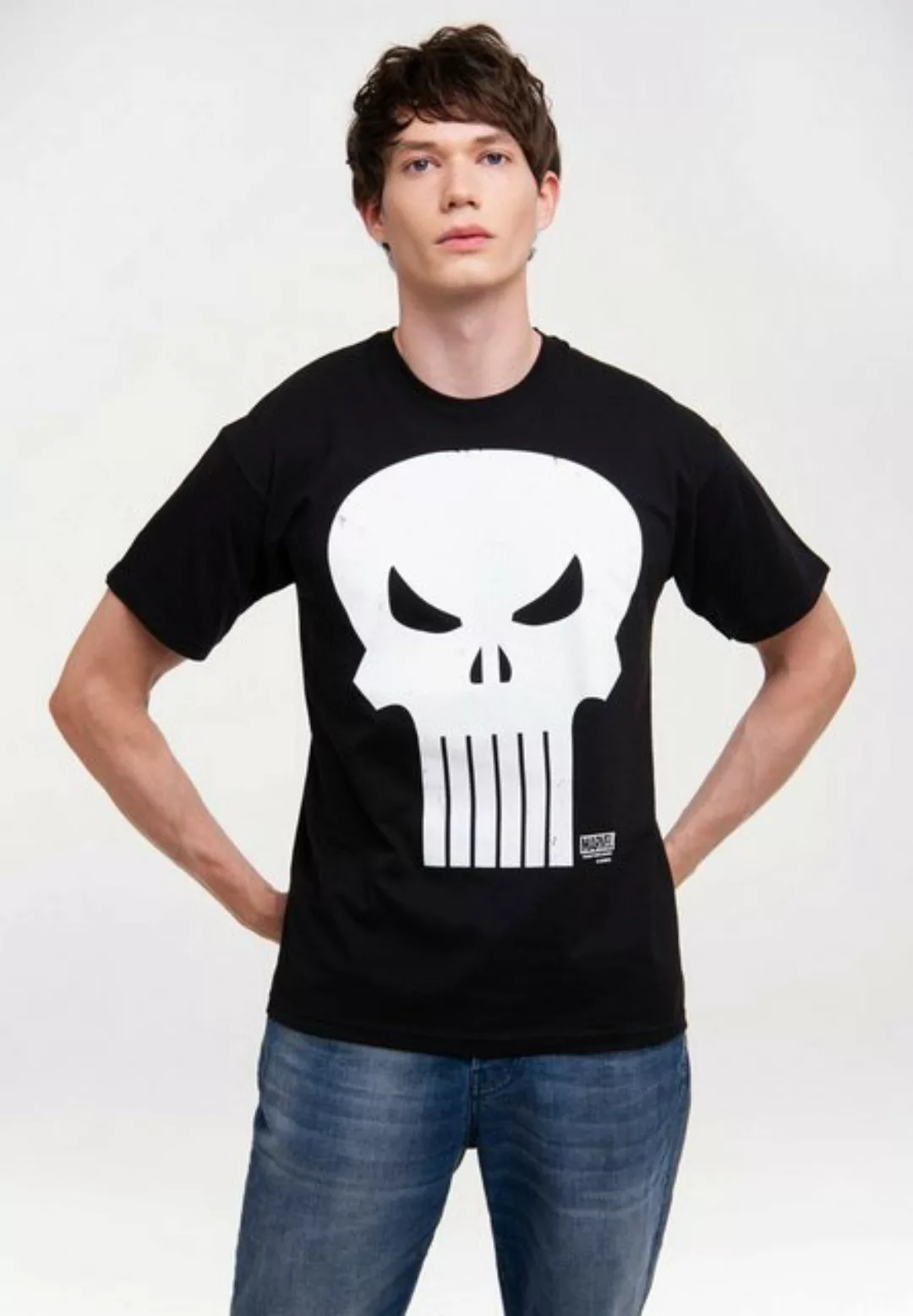LOGOSHIRT T-Shirt Marvel Comics - Punisher mit lizenziertem Print günstig online kaufen