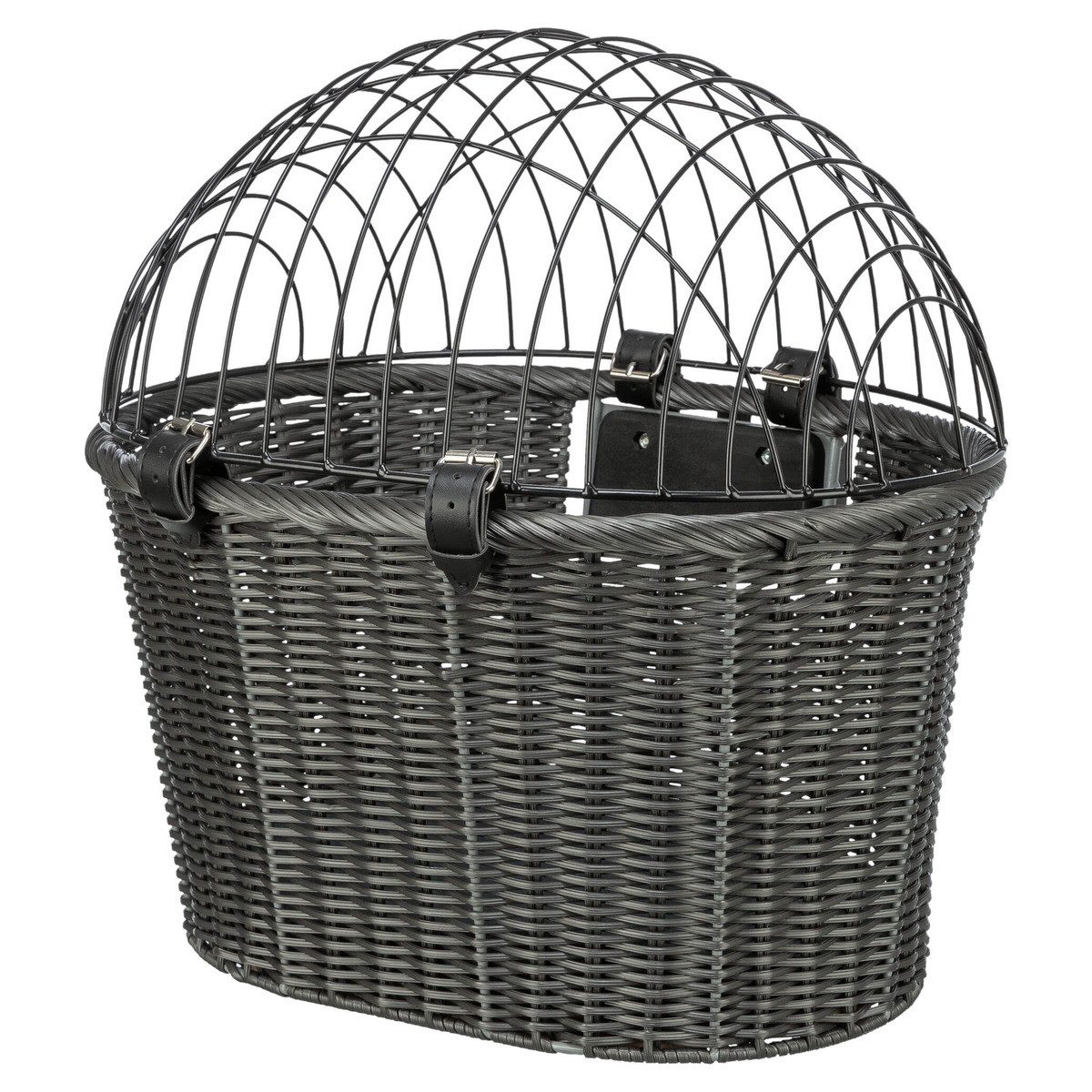 TRIXIE Tierfahrradkorb Front-Fahrradkorb Rattan anthrazit günstig online kaufen