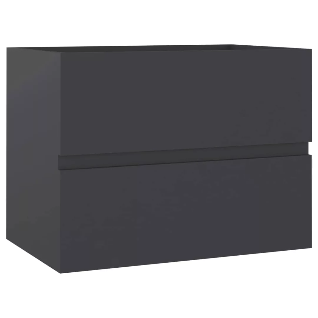 Waschbeckenunterschrank Grau 60x38,5x45 Cm Spanplatte günstig online kaufen