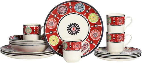 CreaTable Kombiservice »Sumaya, Kombi-Service 16-tlg«, (Set, 16 tlg.), Mand günstig online kaufen