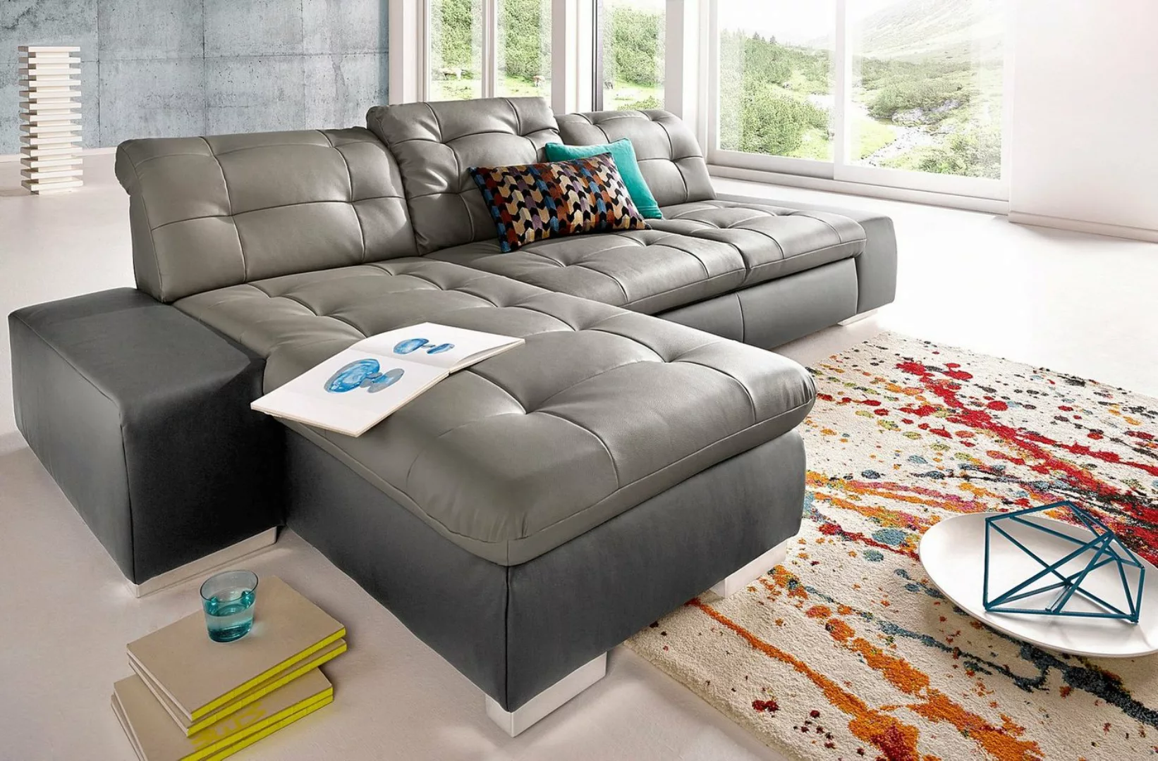 sit&more Ecksofa Palomino L-Form, wahlweise XL oder XXL und mit Bettfunktio günstig online kaufen